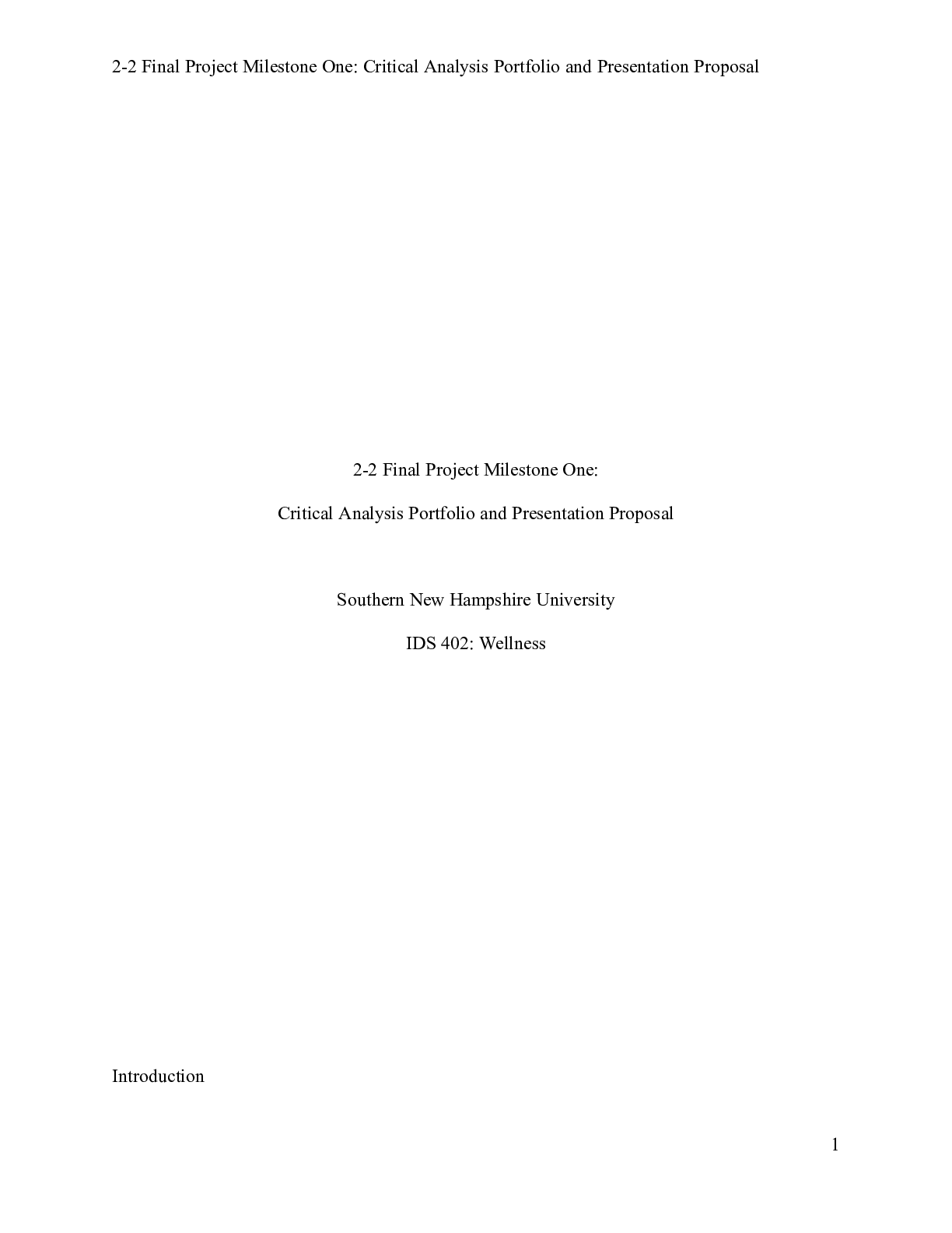 Preview image for 2 2 Final Project Milestone One 169 .docx    2-2 Final Project Milestone One:   Critical A